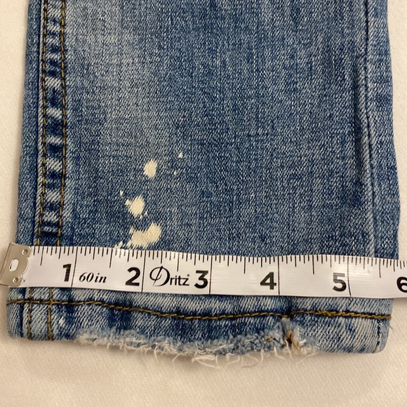 Smuggler's Moon Men's Distressed Button Up Blue Jeans Size 32x32 - Picture 11 of 14